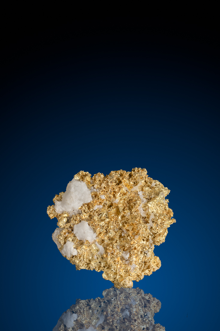 (image for) Brilliant Crystalline "Sponge" Gold Specimen with Quartz - Mariposa, CA